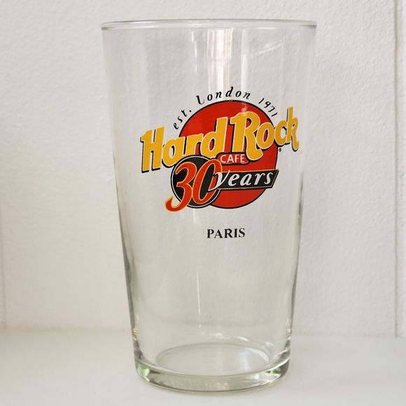 Vintage Hard Rock Cafe 30 Years Pint Glass 16oz - Arcoroc - Picture 1 of 11